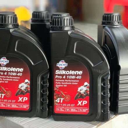 Nhớt Fuchs Silkolene 10w40 Pro4 Cho Xe Số, Xe Côn Tay Chính Hãng - Mẫu Mới 2025