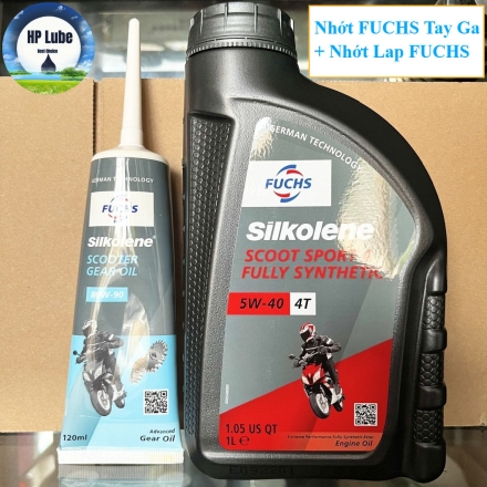 Nhớt Xe Tay Ga Fuchs Silkolene Scoot Sport 4 5w40 1L