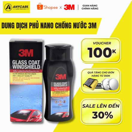  Chống Bám Nước Trên Kính Xe 3M - Glass Coat Windshield 3M [08889LT] Nano 3M Chống Bám Nước